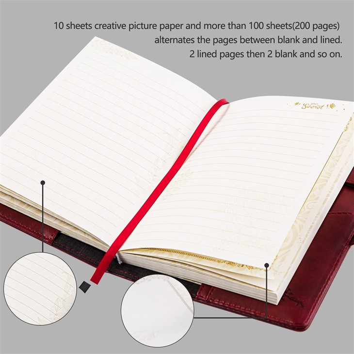 diary notebook with lock