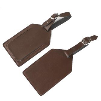 Brown Pu kožna oznaka za prtljagu