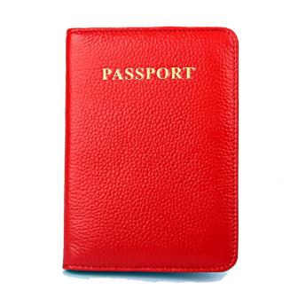 Držač za pasoš od zrna kože Litchi