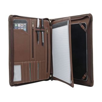 Pravi kožni Compendium Zipper