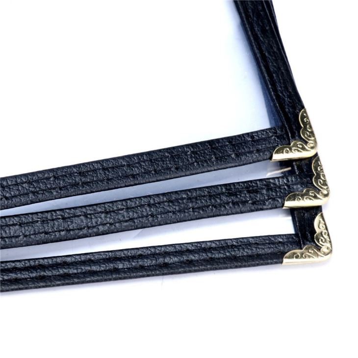 PU Leather Binding Menu Cover