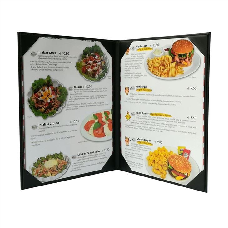 PU Leather Menu Cover Holder