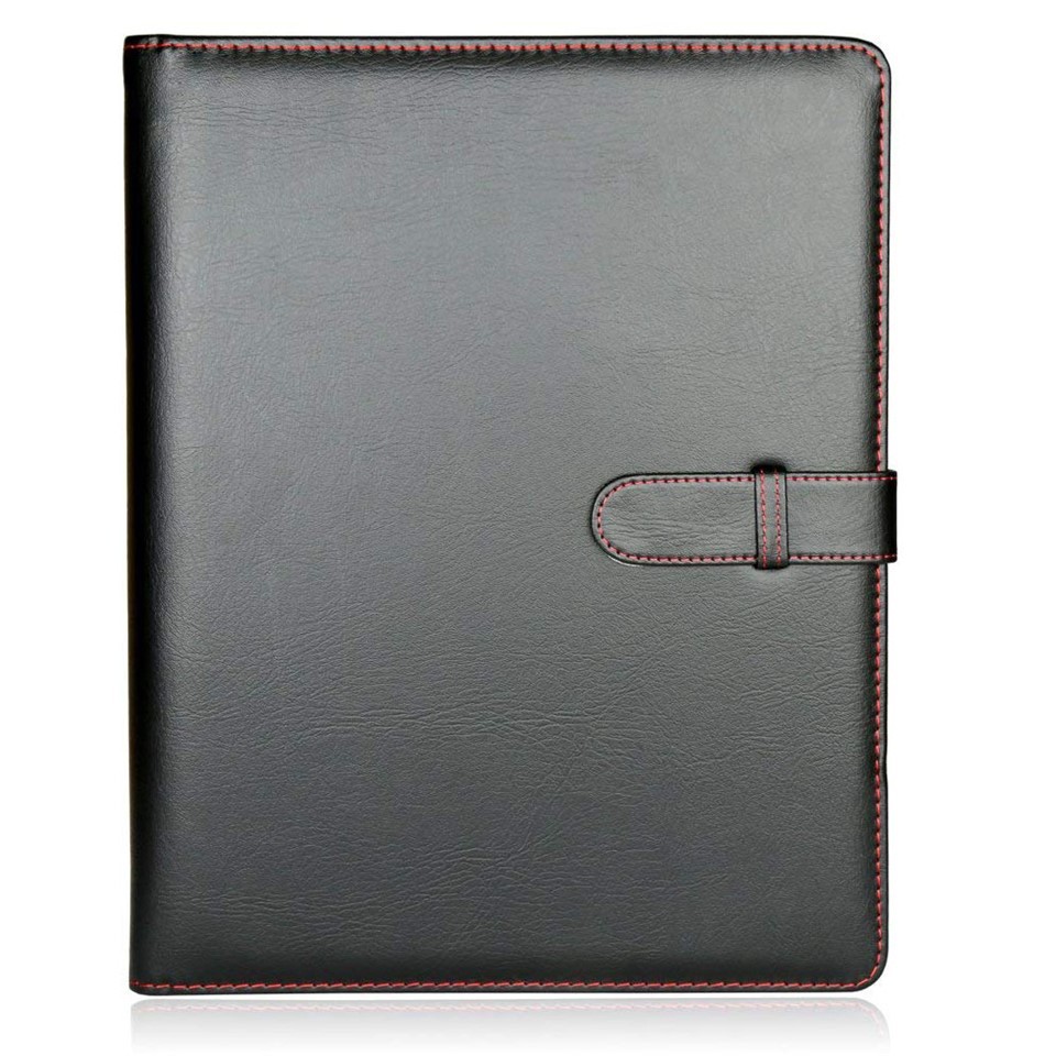 Black Leather File Folder