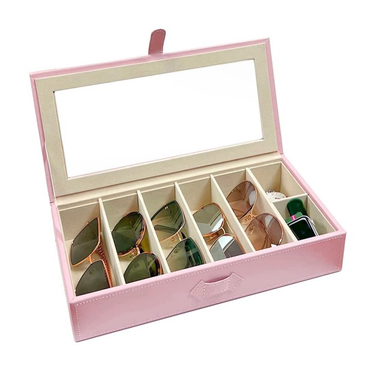Leather Sunglasses Case Organizer